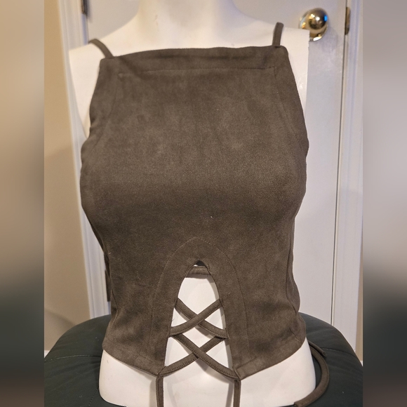 Sage green 90s vibes tank top - Picture 1 of 3